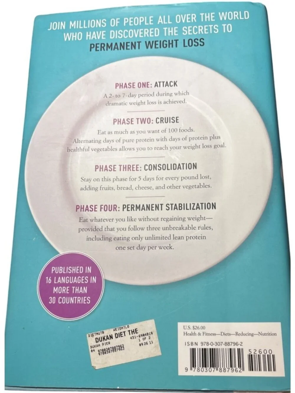 The Dukan Diet Book By Dr. Pierre Dukan New Hardcover Jacket 2011